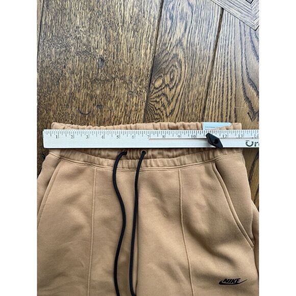 Nike Tech Fleece Joggers Size XS Womens Mid Rise Sportswear Flax Brown $120 - Picture 4 of 6